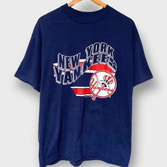 Vintage New York Yankees navy MLB 80’s 90’s Shirt retro tee - Picture 1 of 2